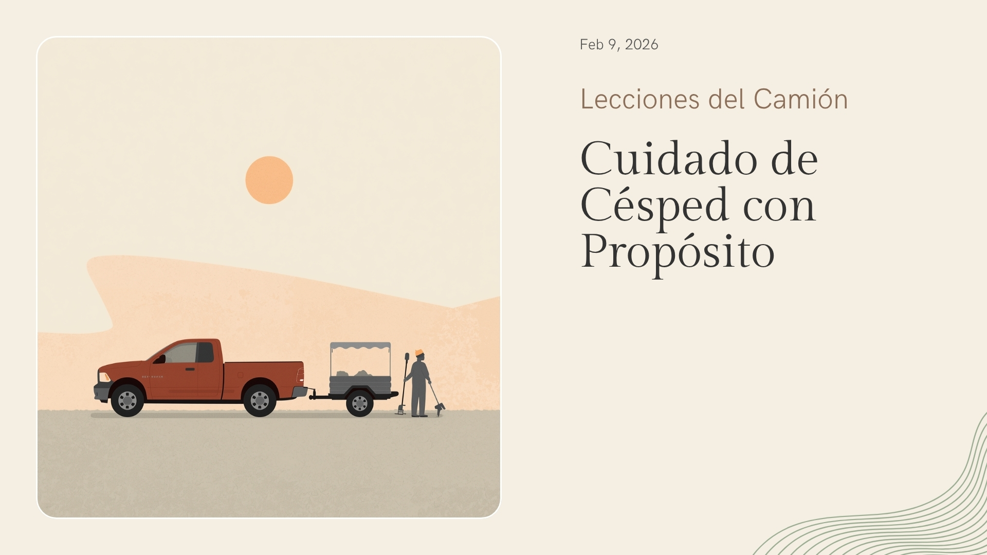 Imagen de portada de "Manejando Purpose Lawn Care: lecciones desde la camioneta"